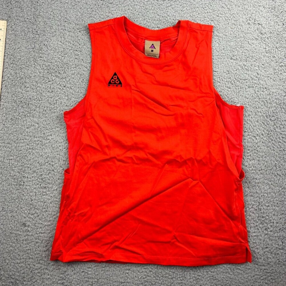Nike ACG Habanero Red Orange Tank Top CD4544-634 Womens Size Large